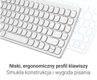 Silver Monkey Smart KS400 Arc TKL Biała - 1360940 - zdjęcie 5